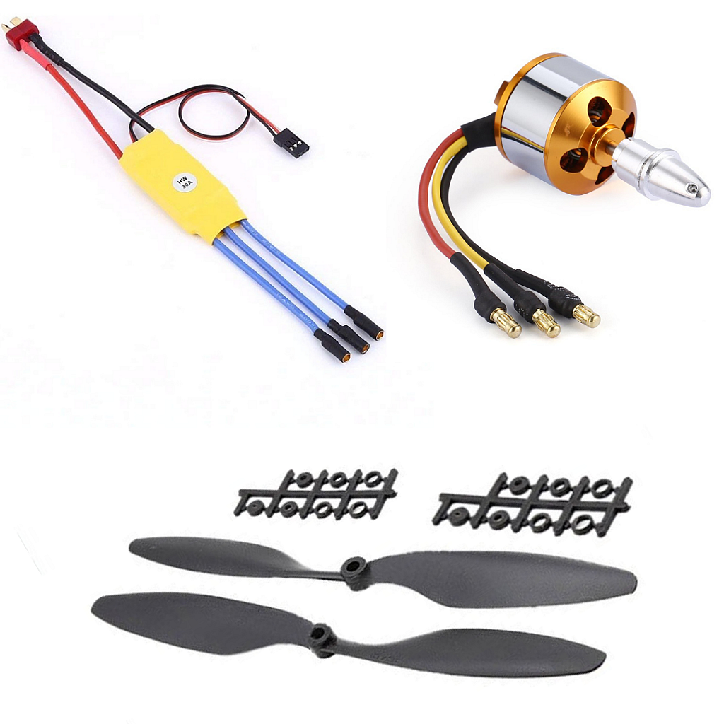 Combo Of Kv Brushless Motor A Esc Propeller Pair